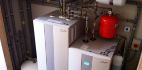 Source Energy heat pump installation