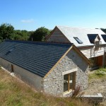 Timber frame self build house with heat pump