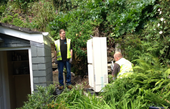 Mitsubishi Ecodan air source heat pump