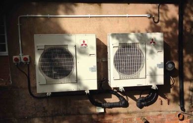 Mitsubishi Ecodan air source heat pump