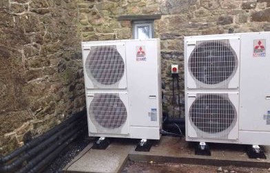 Mitsubishi Ecodan air source heat pump