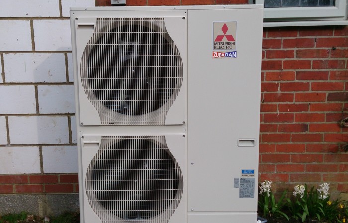 Mitsubishi Ecodan air source heat pump